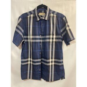 Burberry London Nova Check  Short Sleeve Casual Shirt Size M Excellent Condition